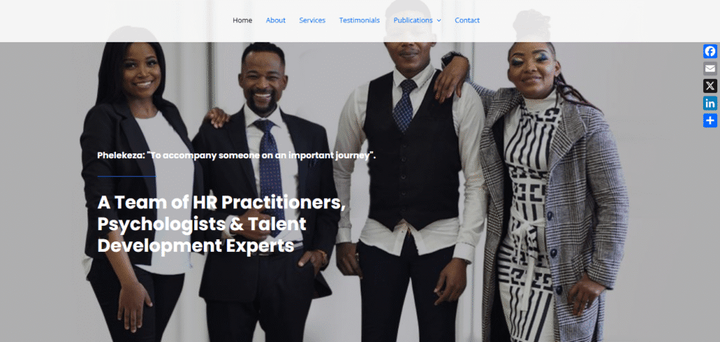 Phelekeza company website